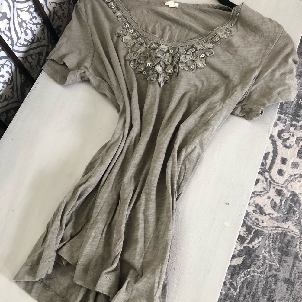 J.CREW ..... fringed tee